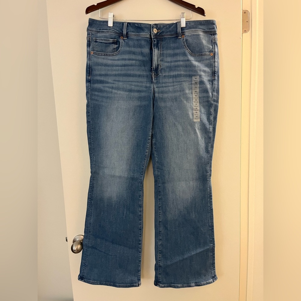 American Eagle Curvy Kick Boot Jeans Sz 18 Reg NWT